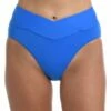 Island Goddess Crossover High Waist Bottom - Capri Blue