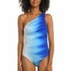 Ocean Oasis Shirred One Shoulder One Piece -Lablanca Sales Shop LB2LF03 SAP F 1