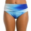 Ocean Oasis Mid-Waist Sash Band Bottom