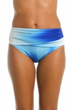 Ocean Oasis Mid-Waist Sash Band Bottom