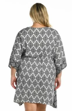 Oasis Tile Kimono 10 Oasis Tile Kimono -Lablanca Sales Shop LB3VD57W BLK B 1