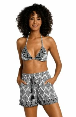 Oasis Tile Beach Shorts -Lablanca Sales Shop LB3VD64 BWH F 1