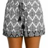 Oasis Tile Beach Shorts 1 Oasis Tile Beach Shorts -Lablanca Sales Shop LB3VD64 BWH F 1 Close Up