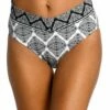 Oasis Tile Crossover High-Waist Bottom
