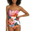 Floral Rhythm Bandeau One Piece -Lablanca Sales Shop LB3VE13 MLT F 3