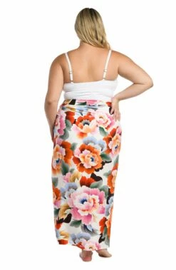 Floral Rhythm Pareo Wrap 15 Floral Rhythm Pareo Wrap -Lablanca Sales Shop LB3VE40W MLT B 1