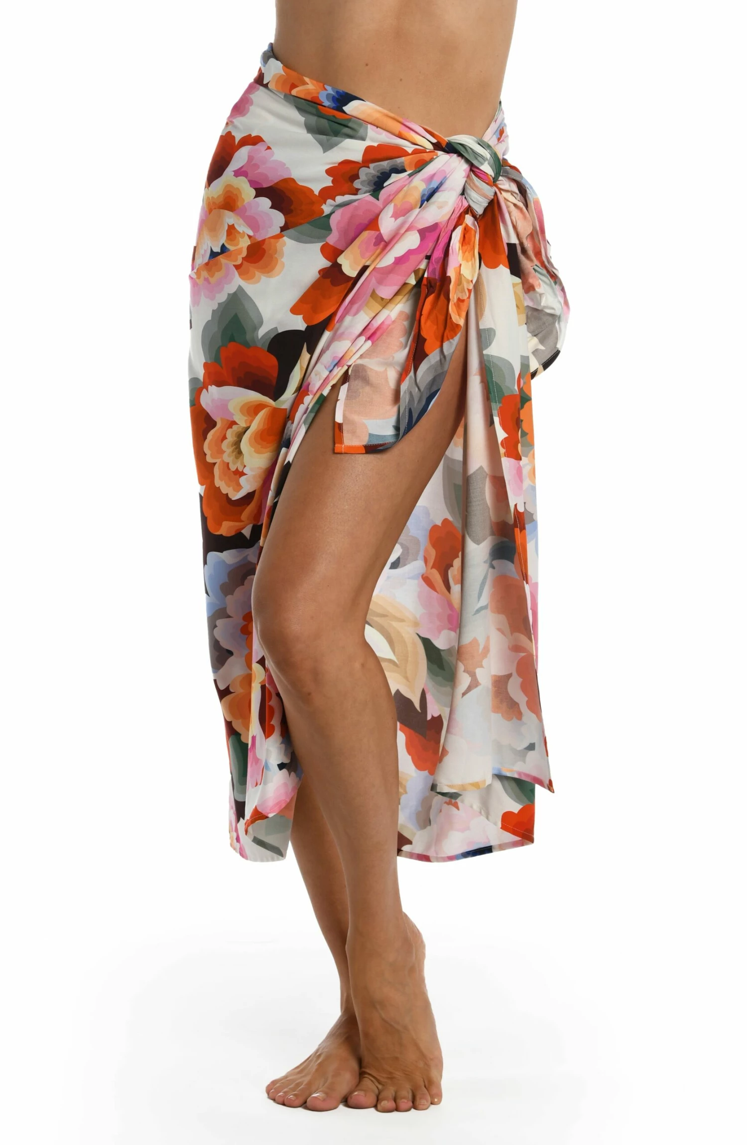 Floral Rhythm Pareo Wrap 3 Floral Rhythm Pareo Wrap