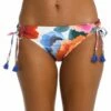 Floral Rhythm Side Tie Hipster Bottom -Lablanca Sales Shop LB3VE94 MLT F 1