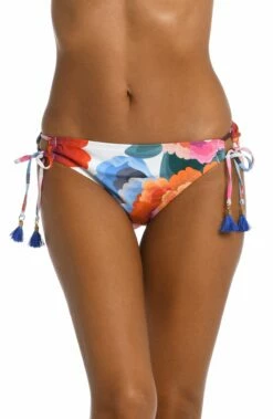 Floral Rhythm Side Tie Hipster Bottom -Lablanca Sales Shop LB3VE94 MLT F 2