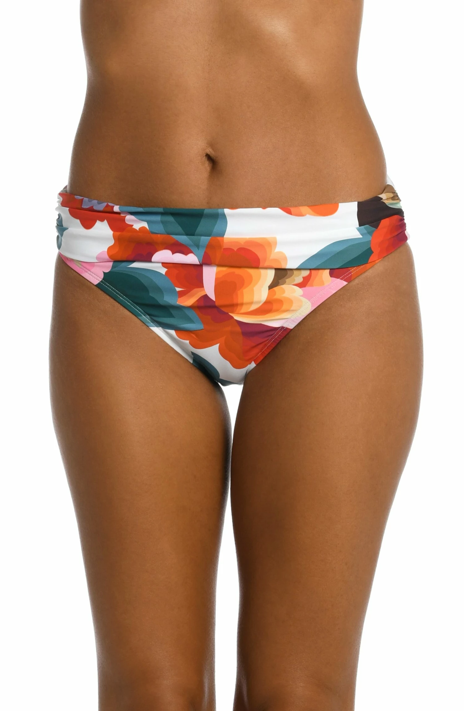 Floral Rhythm Shirred Band Hipster Bottom 3 Floral Rhythm Shirred Band Hipster Bottom