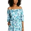 Santorini Sun Off-The-Shoulder Cover Up Dress - FINAL SALE 1 Santorini Sun Off-The-Shoulder Cover Up Dress - FINAL SALE -Lablanca Sales Shop LB3VF59 EMR F 2