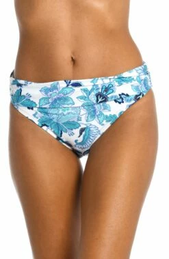 Santorini Sun Shirred Band Hipster Bottom - FINAL SALE