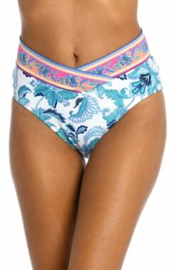 Santorini Sun Crossover High-Waist Bottom - FINAL SALE