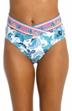 Santorini Sun Crossover High-Waist Bottom - FINAL SALE -Lablanca Sales Shop LB3VF99 EMR F 2