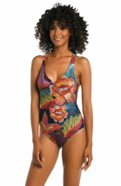 Sunlit Soiree Over The Shoulder One Piece
