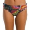 Sunlit Soiree Shirred Band Hipster Bottom 1 Sunlit Soiree Shirred Band Hipster Bottom -Lablanca Sales Shop LB3VH95 BLK F 1