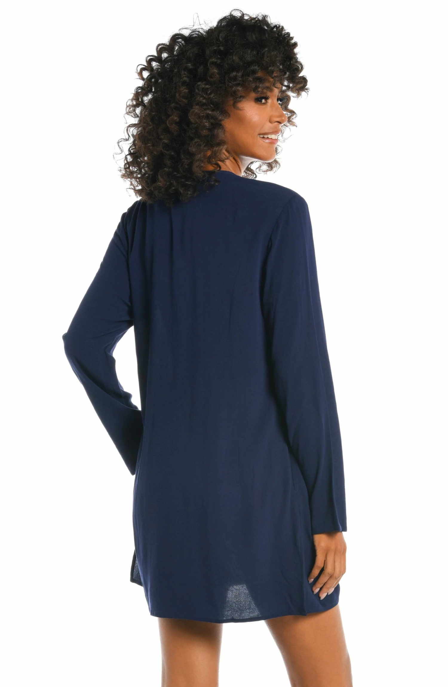 Beachcomber Basics Lace Up V-Neck Tunic 4 Beachcomber Basics Lace Up V-Neck Tunic - Image 2