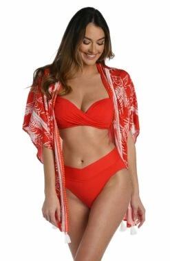 Tropical Tapestry Kimono - FINAL SALE -Lablanca Sales Shop LB3ZB63 CHR F1