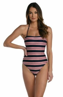 Sailor Stripe Bandeau One Piece - FINAL SALE -Lablanca Sales Shop LB3ZC13 IND F2