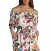 Paradise City Off-The-Shoulder Cover Up Dress