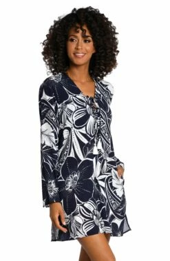 At The Playa Lace Up V-Neck Tunic -Lablanca Sales Shop LB3ZJ55 IND F 2