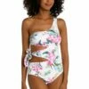 Mystic Palms Cutout One Shoulder One Piece - FINAL SALE 1 Mystic Palms Cutout One Shoulder One Piece - FINAL SALE -Lablanca Sales Shop LB3ZL10 MLT F 1