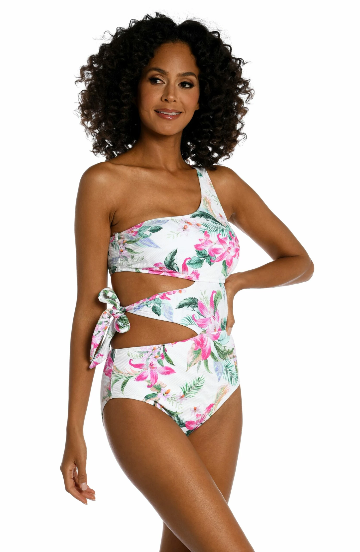 Mystic Palms Cutout One Shoulder One Piece - FINAL SALE 5 Mystic Palms Cutout One Shoulder One Piece - FINAL SALE - Image 3
