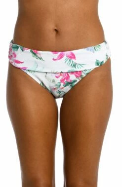 Mystic Palms Shirred Band Hipster Bottom - FINAL SALE -Lablanca Sales Shop LB3ZL95 MLT F 1