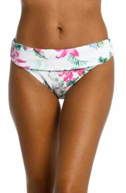Mystic Palms Shirred Band Hipster Bottom - FINAL SALE