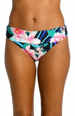 Nightfall Blooms Shirred Band Hipster Bottom - FINAL SALE -Lablanca Sales Shop LB3ZM95 MLT F 1