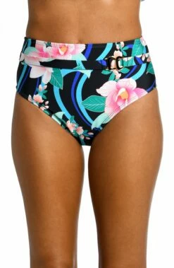 Nightfall Blooms High-Waist Bottom - FINAL SALE -Lablanca Sales Shop LB3ZM98 MLT F 1