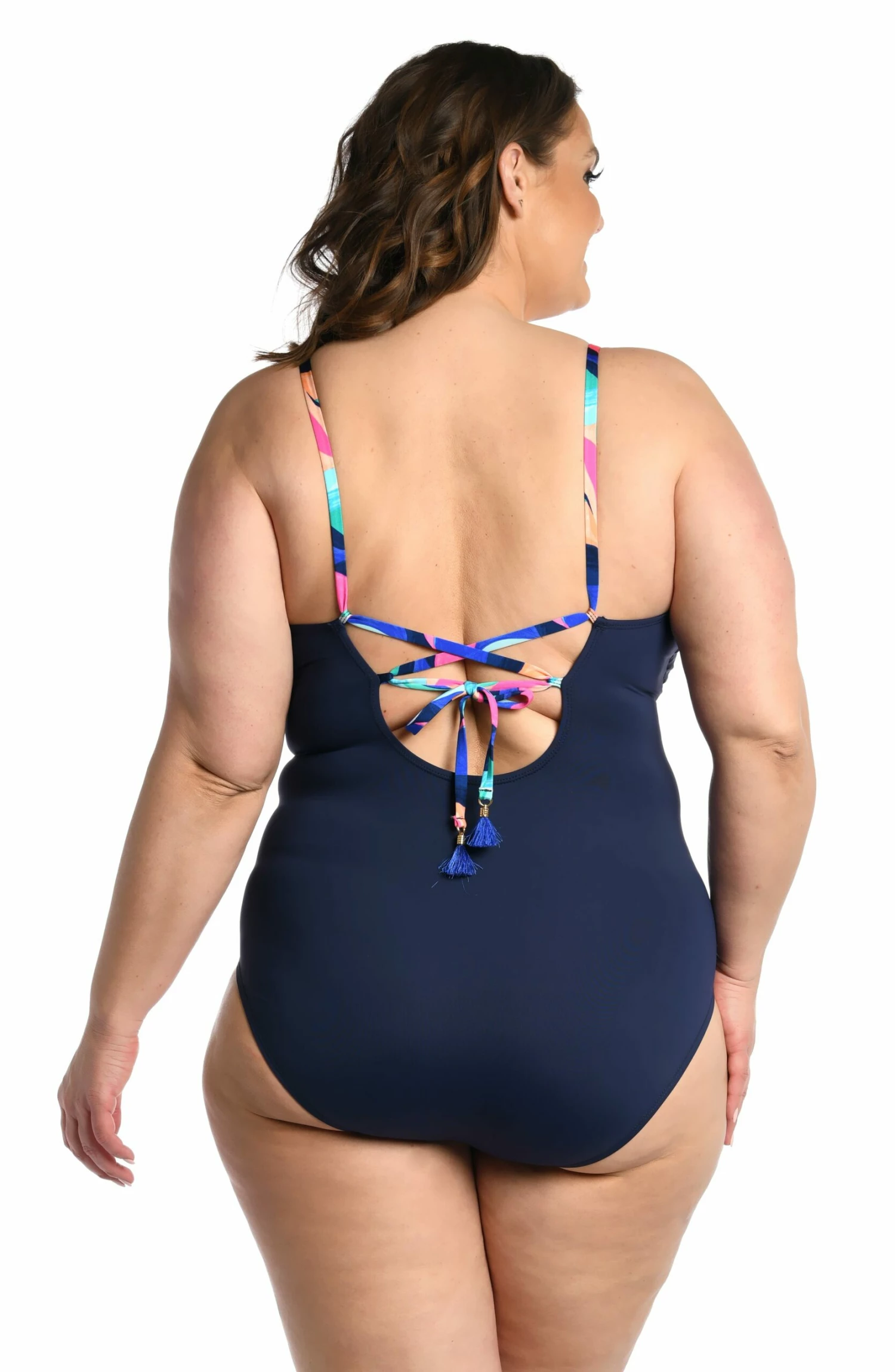 Painted Leaves Reversible Plunge One Piece 10 Painted Leaves Reversible Plunge One Piece - Image 8