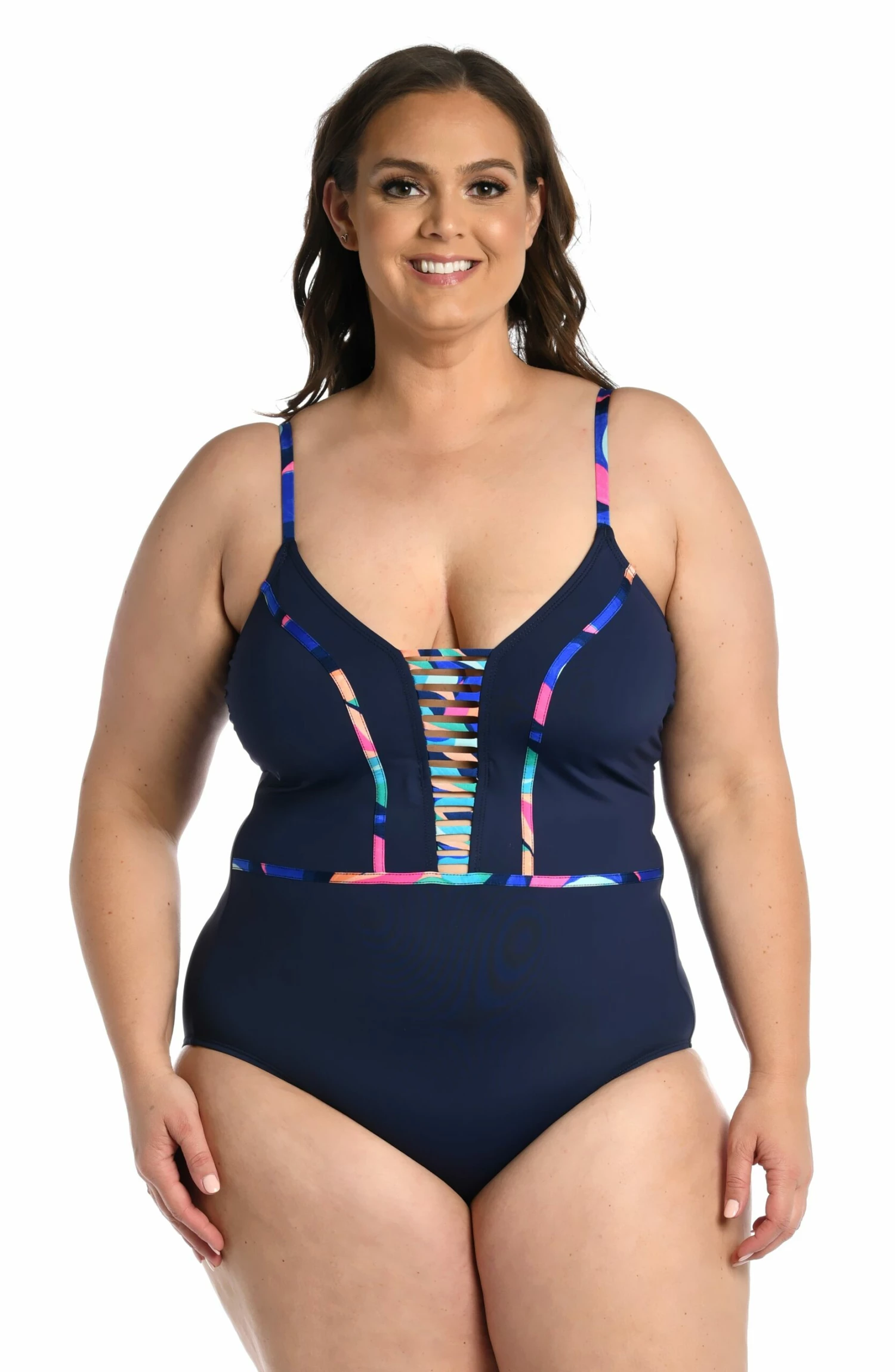 Painted Leaves Reversible Plunge One Piece 9 Painted Leaves Reversible Plunge One Piece - Image 7
