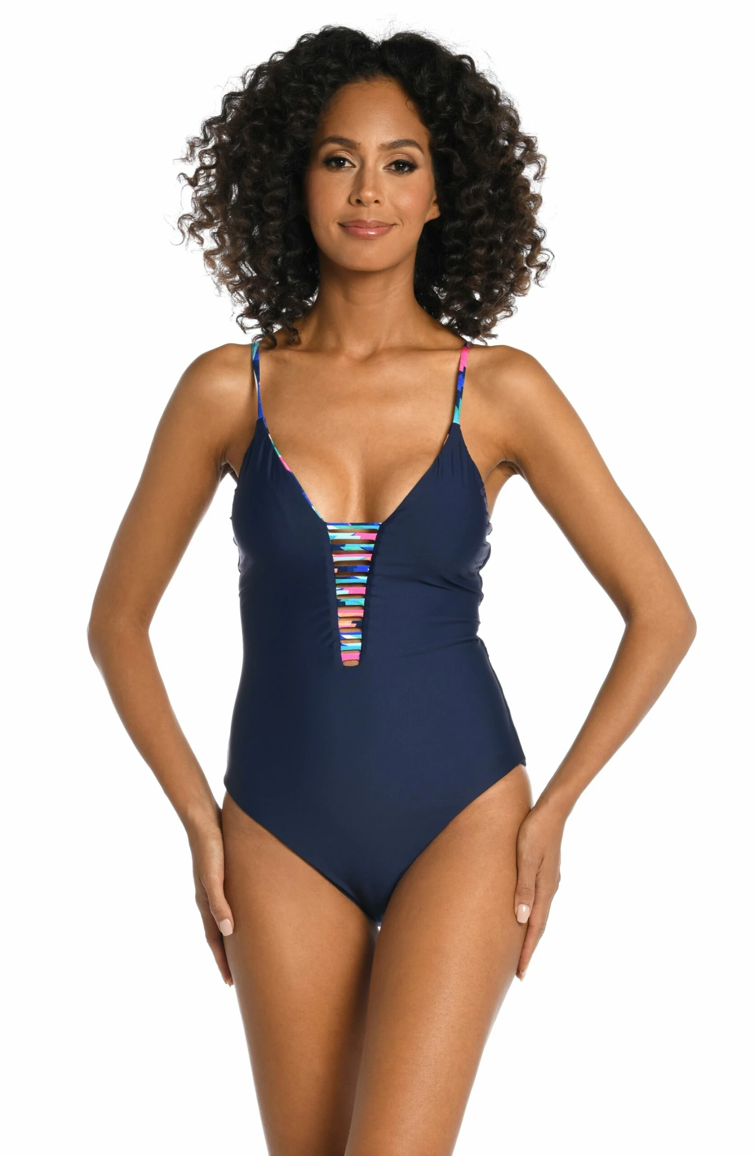 Painted Leaves Reversible Plunge One Piece 8 Painted Leaves Reversible Plunge One Piece - Image 6