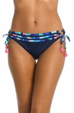 Painted Leaves Side Tie Hipster Bottom