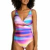 Sunset Shores Cross Front Keyhole One Piece