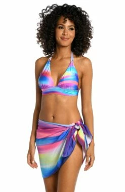 Sunset Shores Short Pareo Wrap -Lablanca Sales Shop LB3ZQ47 MLT F 1
