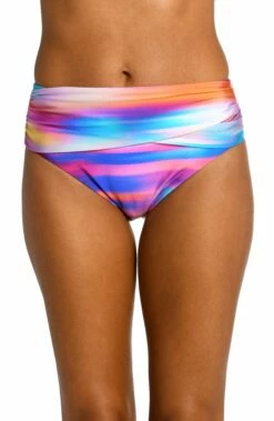 Sunset Shores Mid-Waist Sash Band Bottom -Lablanca Sales Shop LB3ZQ97 MLT F 2