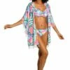 Waves Of Color Kimono -Lablanca Sales Shop LB3ZR63 MLT F 1