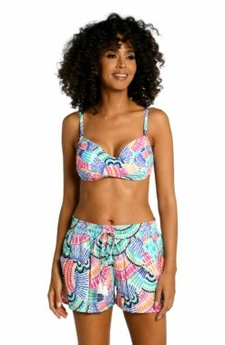 Waves Of Color Beach Shorts -Lablanca Sales Shop LB3ZR64 MLT F 1