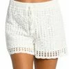Waverly Covers Crochet Beach Shorts -Lablanca Sales Shop LB3ZW64 IVY F 1 Close Up