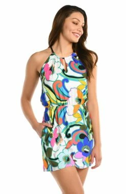 Sun Catcher High Neck Cover Up Dress