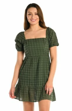 Saltwater Sands Short Sleeve Cover Up Dress