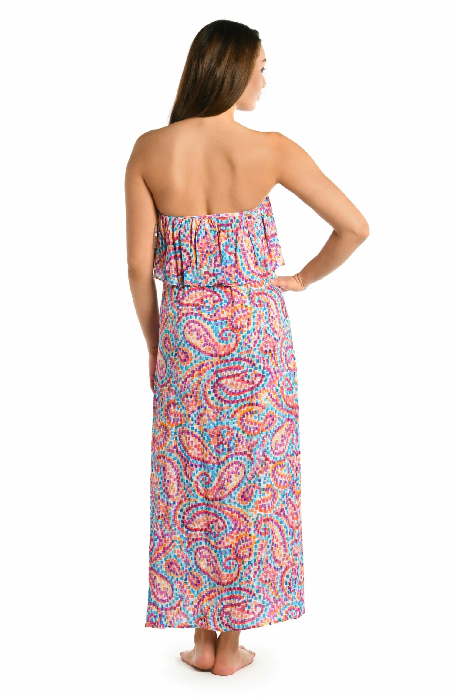 Pebble Beach Strapless Midi Dress 4 Pebble Beach Strapless Midi Dress - Image 2