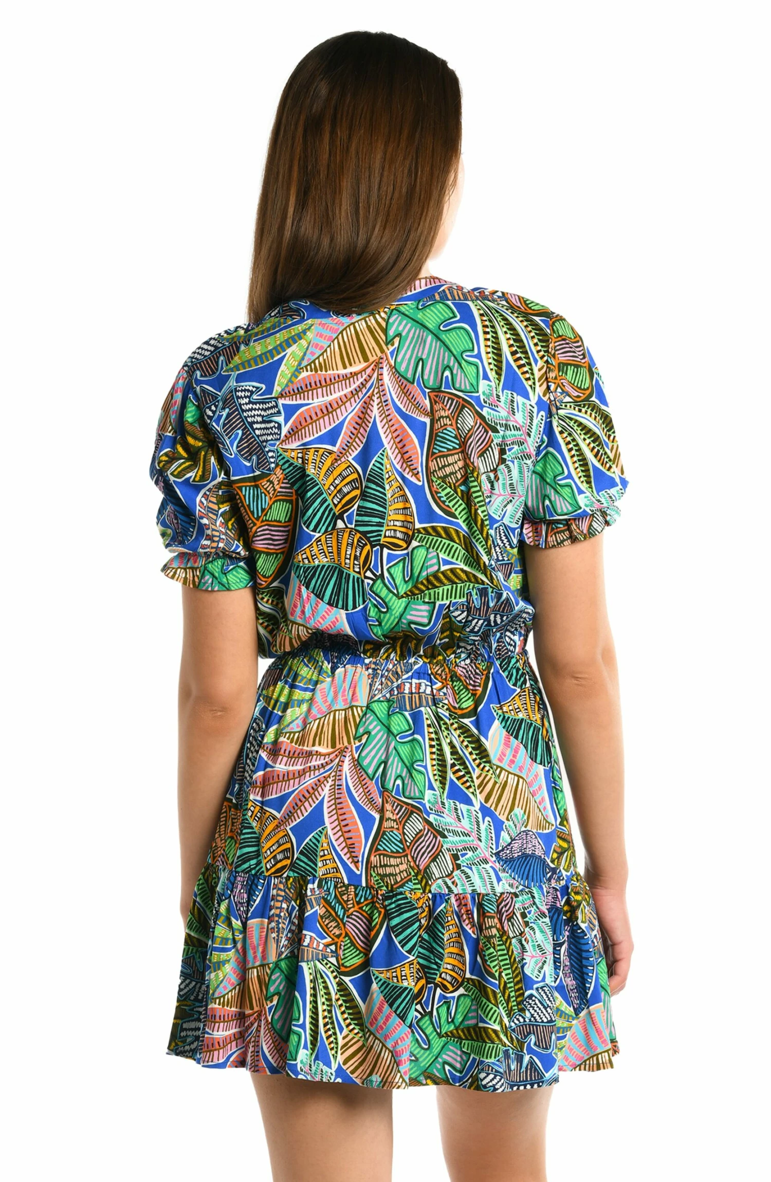 Neon Nights Short Sleeve Cover Up Dress 4 Neon Nights Short Sleeve Cover Up Dress - Image 2