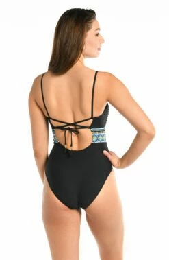 Running Wild Reversible Bandeau One Piece -Lablanca Sales Shop LB4BG13 TAN B 1