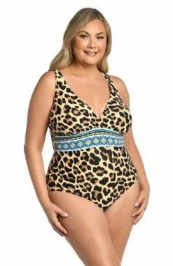 Running Wild Multi-Strap Cross-Back One Piece 8 Running Wild Multi-Strap Cross-Back One Piece -Lablanca Sales Shop LB4BG22W NAT F 1