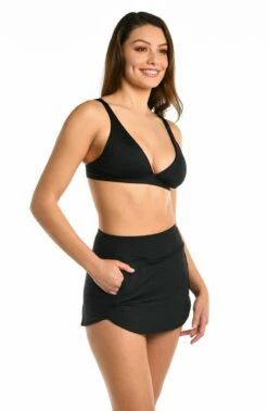 Island Goddess Skort Bottom - Black -Lablanca Sales Shop LB4ZZ33 BLK S 1