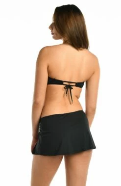 Island Goddess Asymmetrical Skirted Bottom - Black -Lablanca Sales Shop LB4ZZ92 BLK B 2