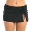Island Goddess Asymmetrical Skirted Bottom - Black 1 Island Goddess Asymmetrical Skirted Bottom - Black -Lablanca Sales Shop LB4ZZ92 BLK F 1 Close Up